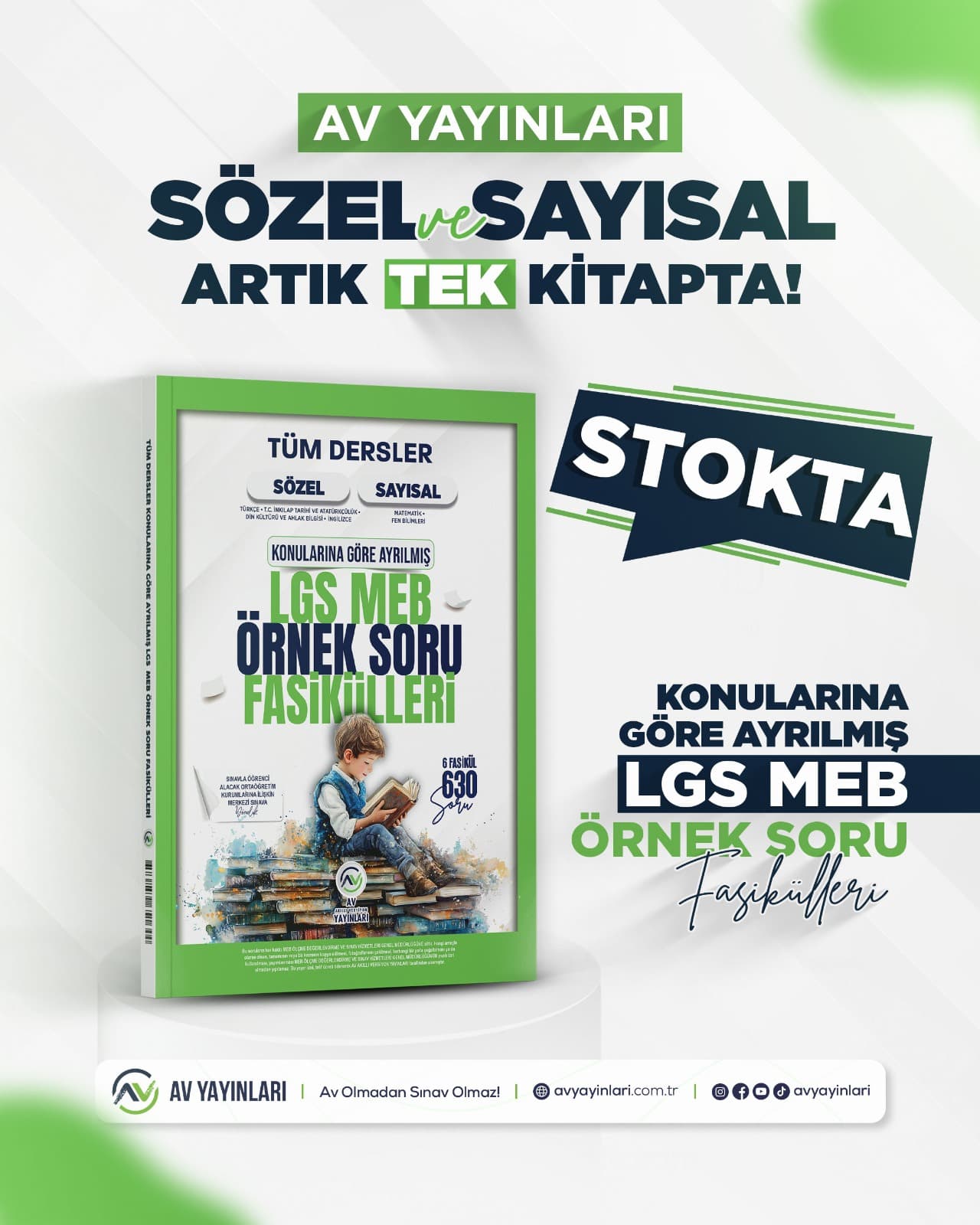 AV Yayınları kampanya ve sınav iletişimi tasarımı
