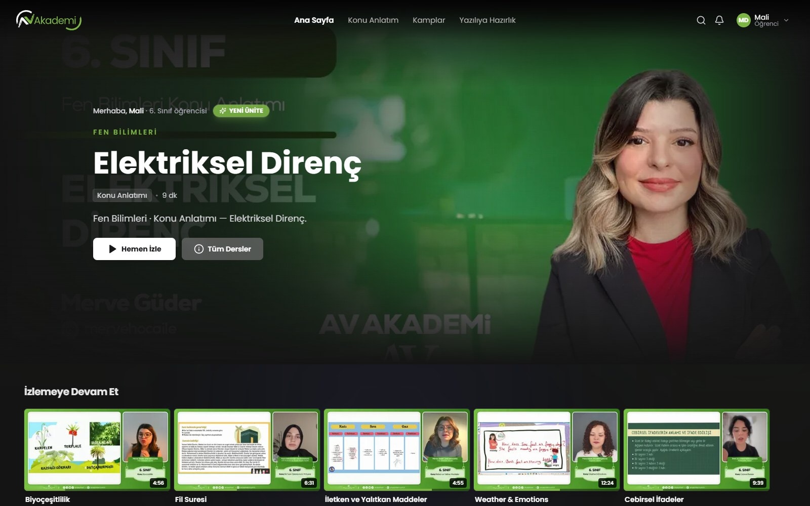 AV Akademi öğrenci paneli, Netflix konseptinde ders katalogu