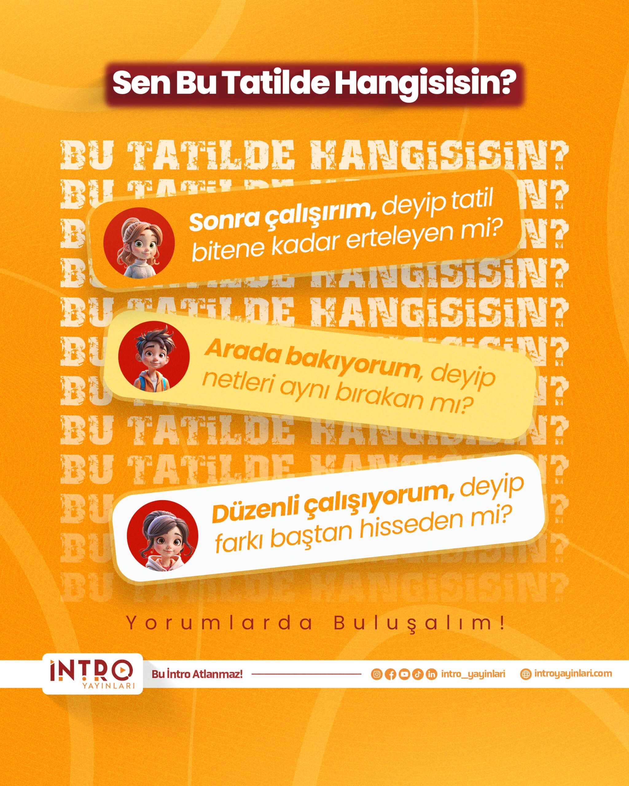 İntro Yayınları sosyal medya ve yayın tasarımı