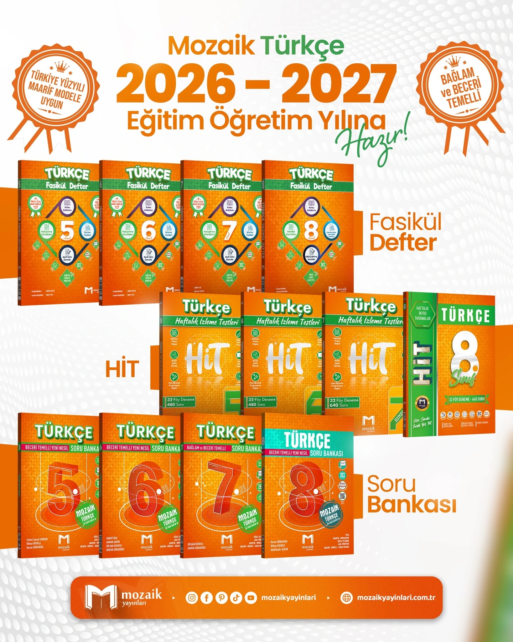 Mozaik Yayınları Instagram gönderisi, 2026-08-30