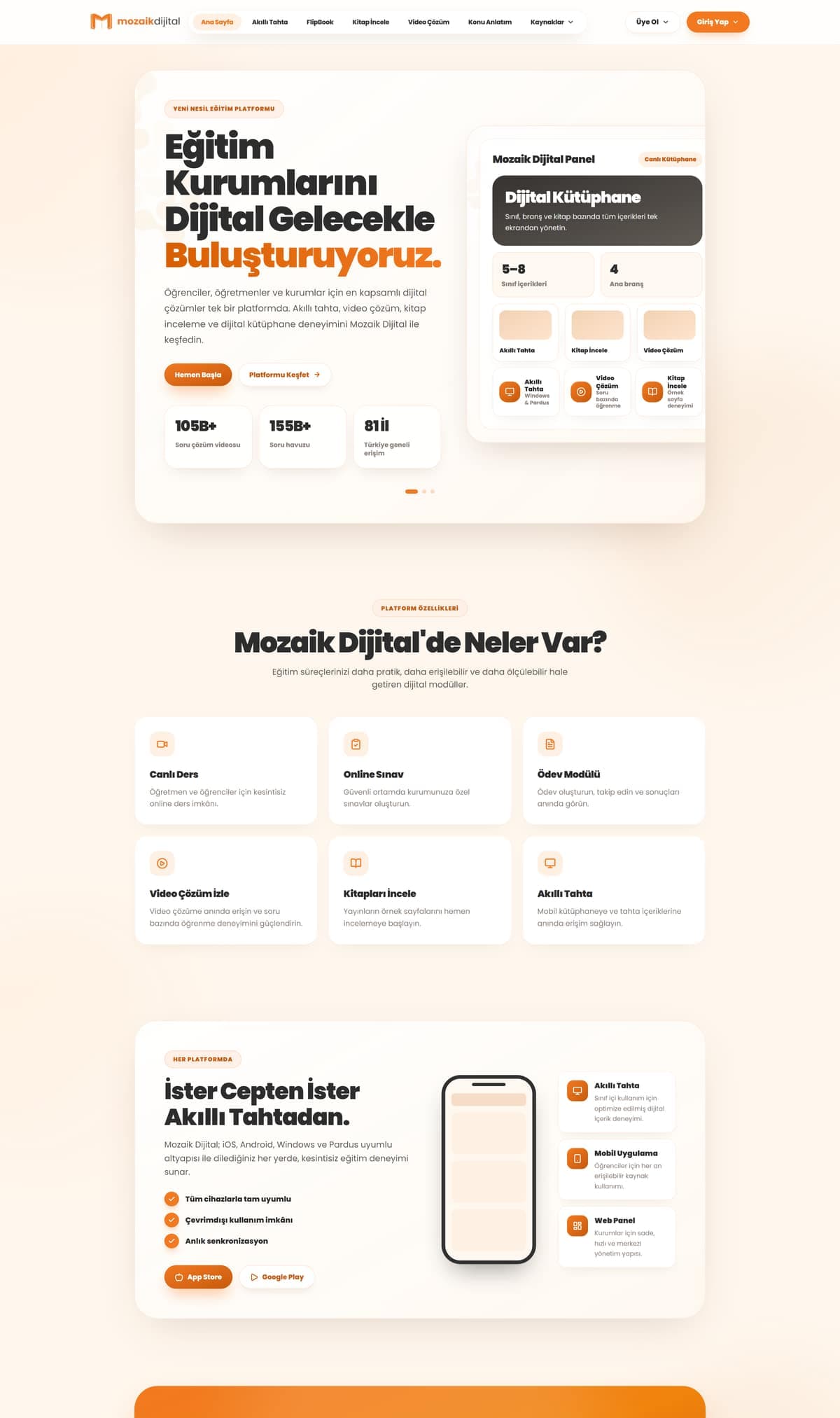 Mozaik Dijital ekranı