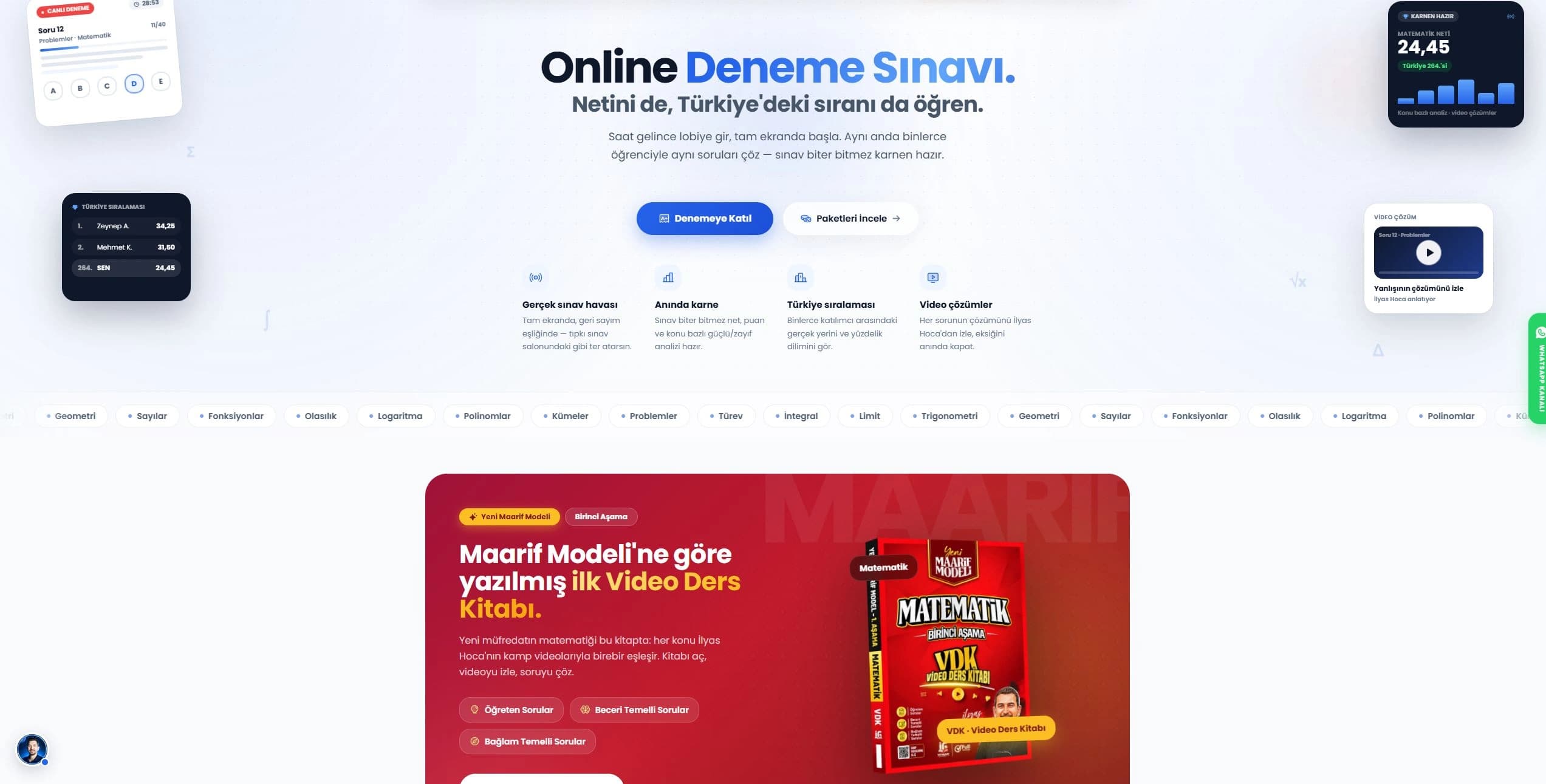 İlyas Güneş için hazırladığımız web sitesinin ekran görüntüsü
