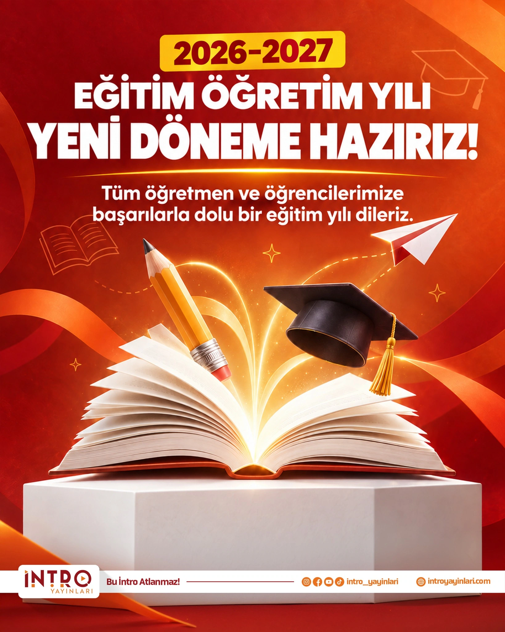 İntro görsel kimliğinin sosyal medya uygulaması