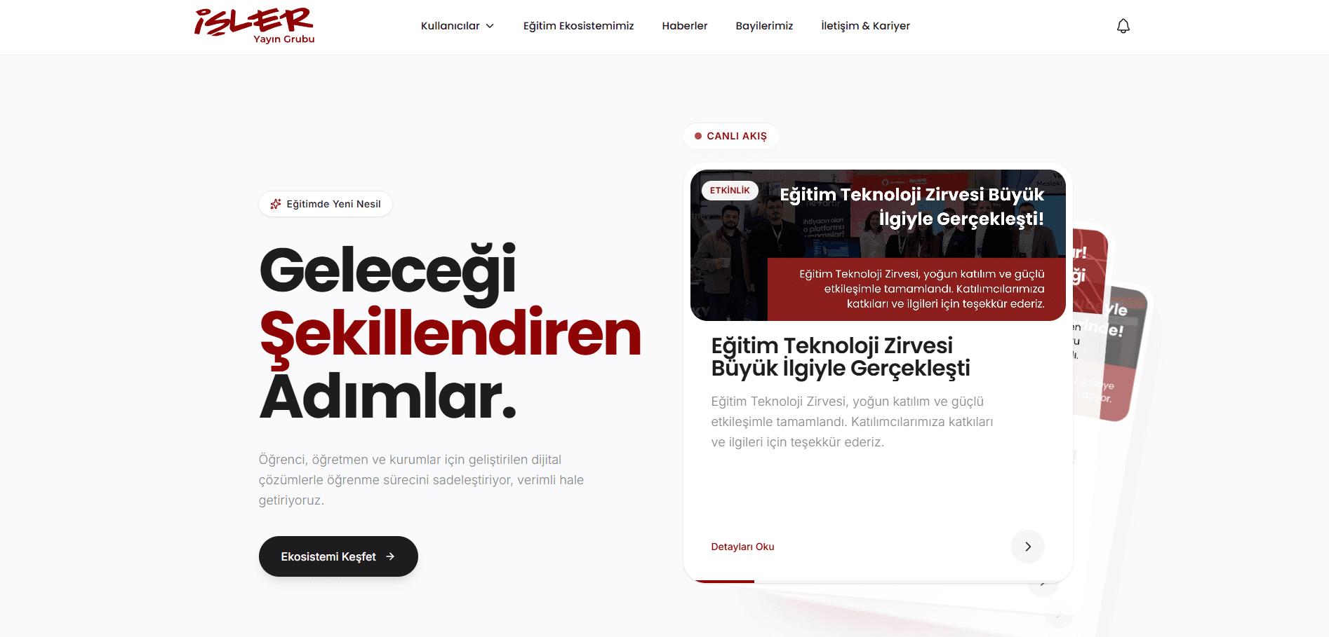 İşler Yayın Grubu ekranı