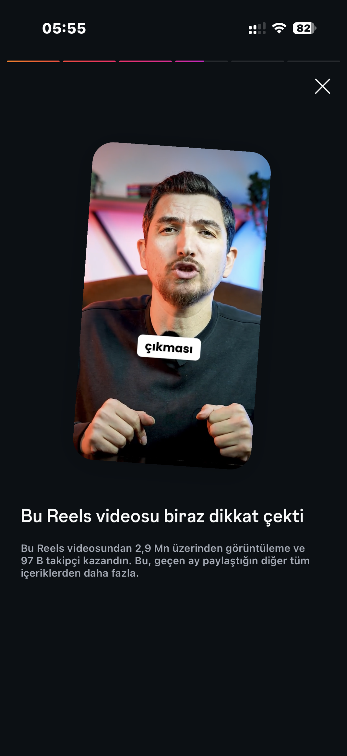 İlyas Güneş Instagram tek video performans verisi